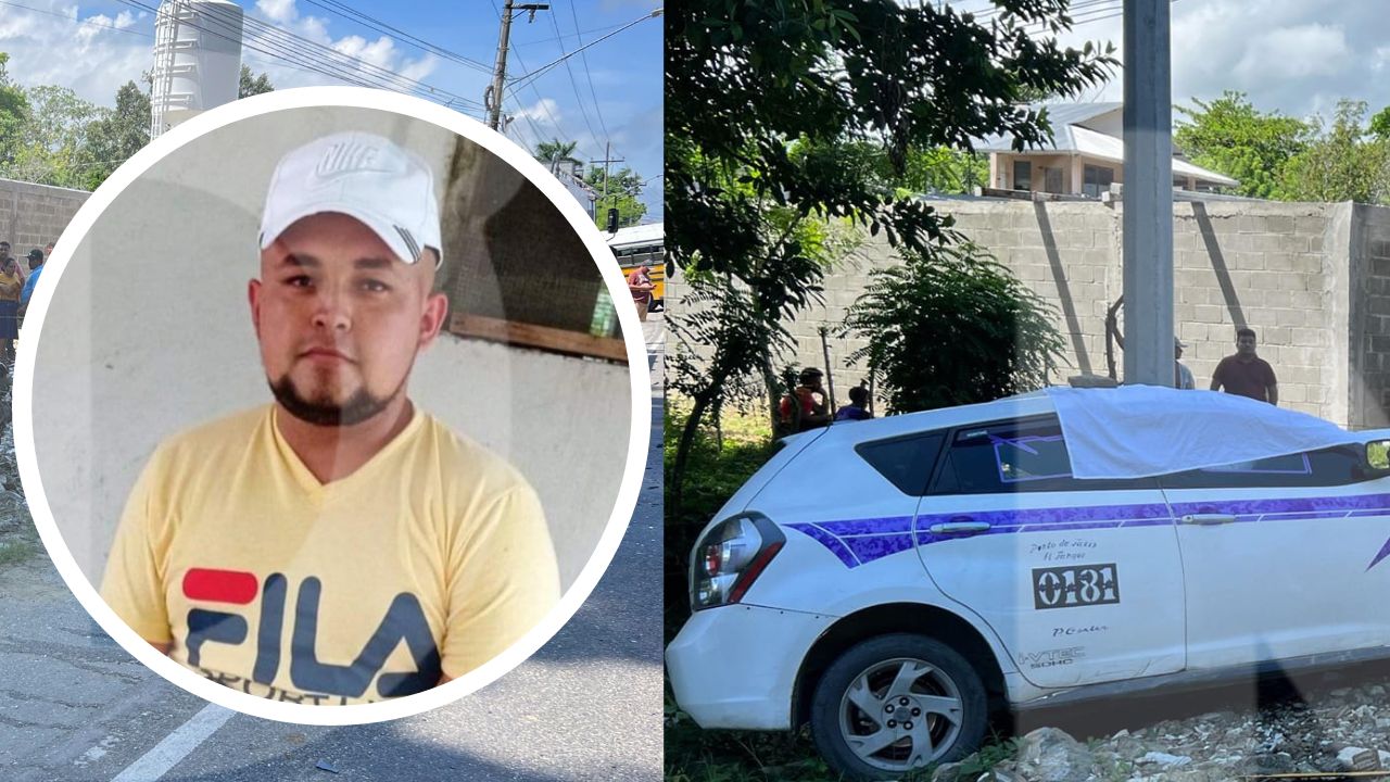 Taxista muere luego de impactar contra un bus amarillo en Puerto Cortés