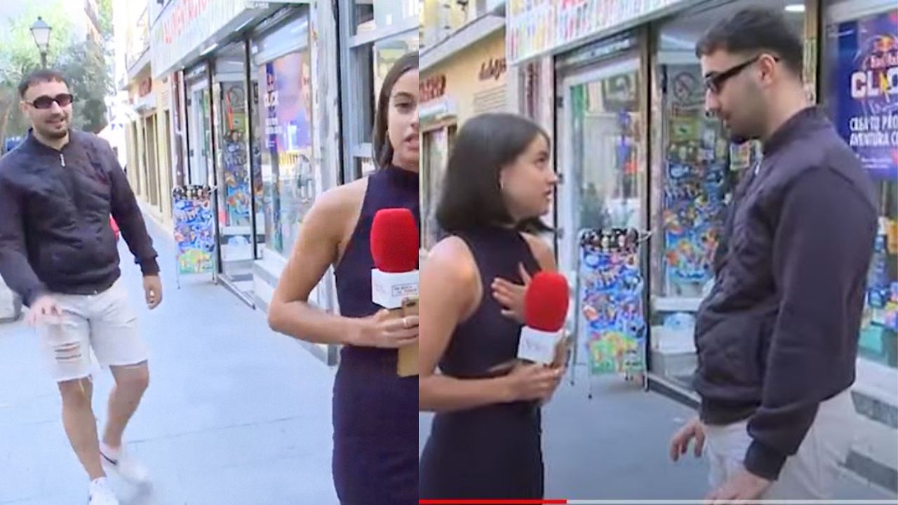 Imagen de Hombre que tocó trasero a periodista en transmisión, regresa a donde ella y la encara