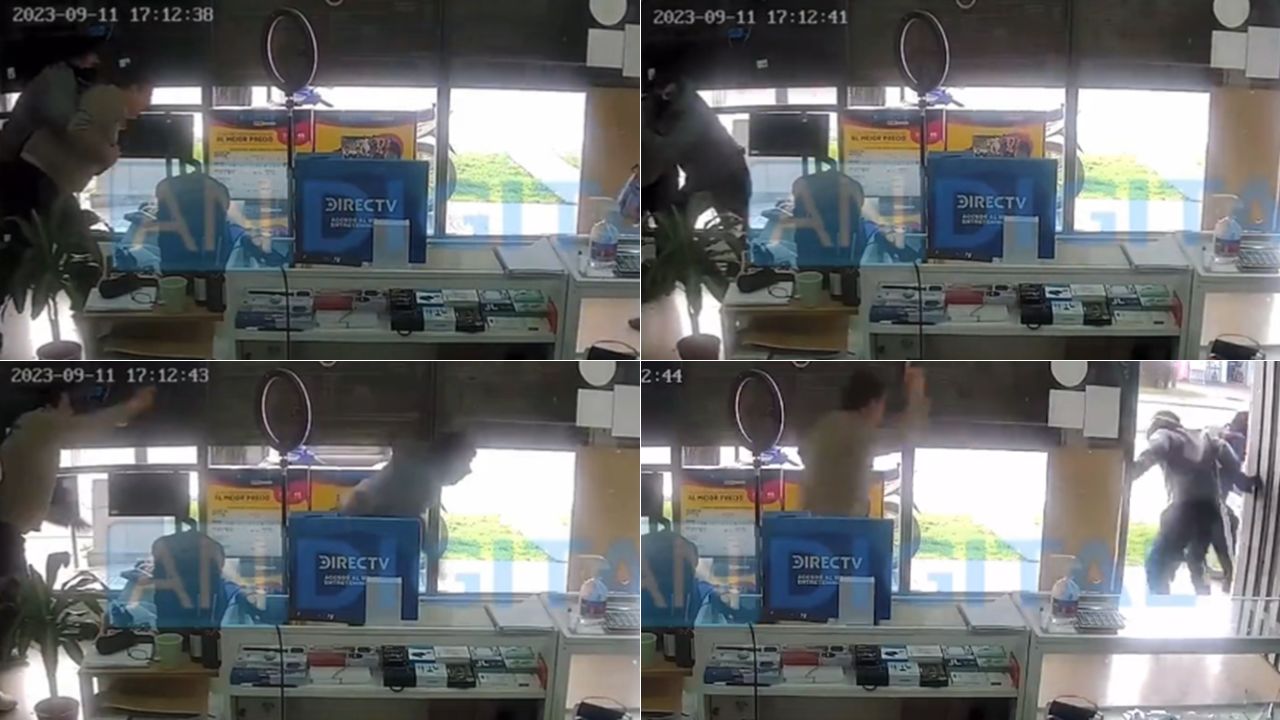 VIDEO: Hombre forcejea con ladrones, les quita el arma y evita ser asaltado