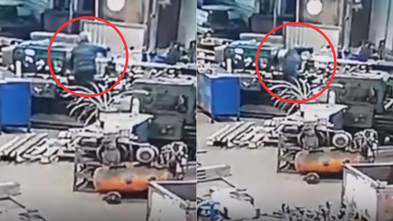 'Lathe machine incident l video': así fue el incidente en una fábrica en Rusia