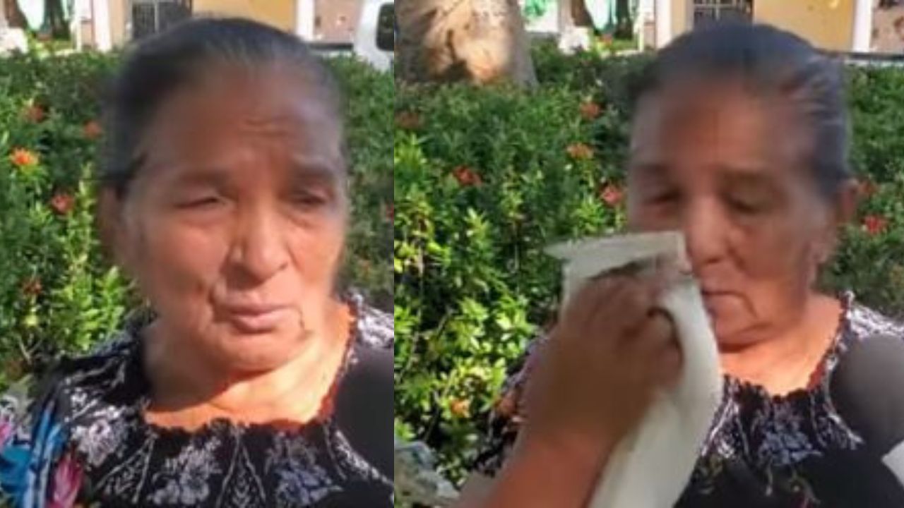 Anciana hondureña rompe en llanto por notificación de dejar su casa; su hermana se la vendió