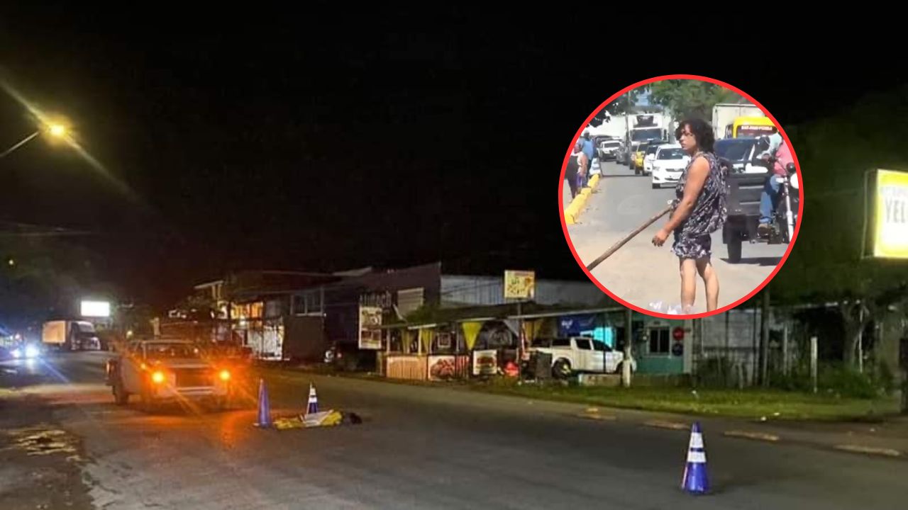 Imagen de Mujer con supuestos trastornos mentales fallece atropellada en La Ceiba; quebraba vidrios de vehículos