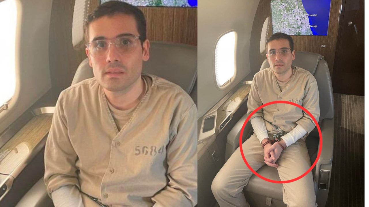 Con lentes y más delgado: Así lució Ovidio, hijo del Chapo Guzmán, durante su extradición