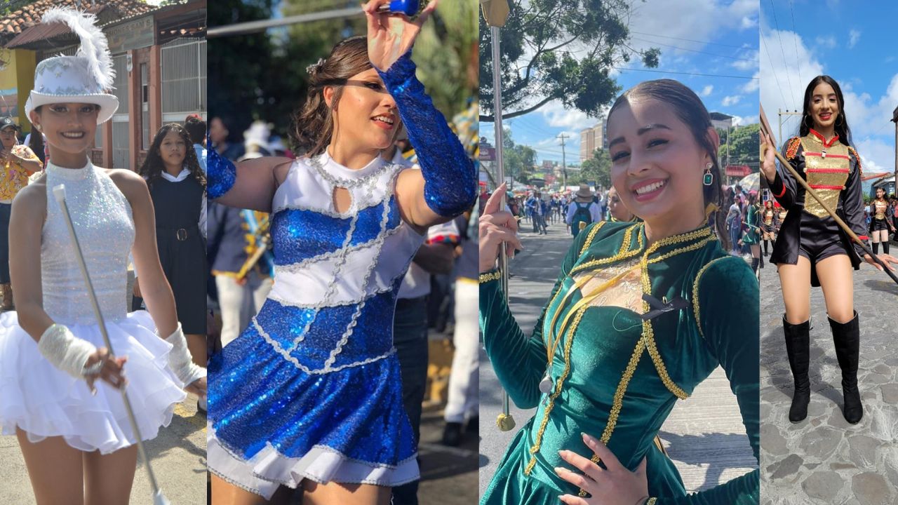 ¡Fotos! Hermosos rostros de palillonas engalanaron los desfiles de independencia de Honduras