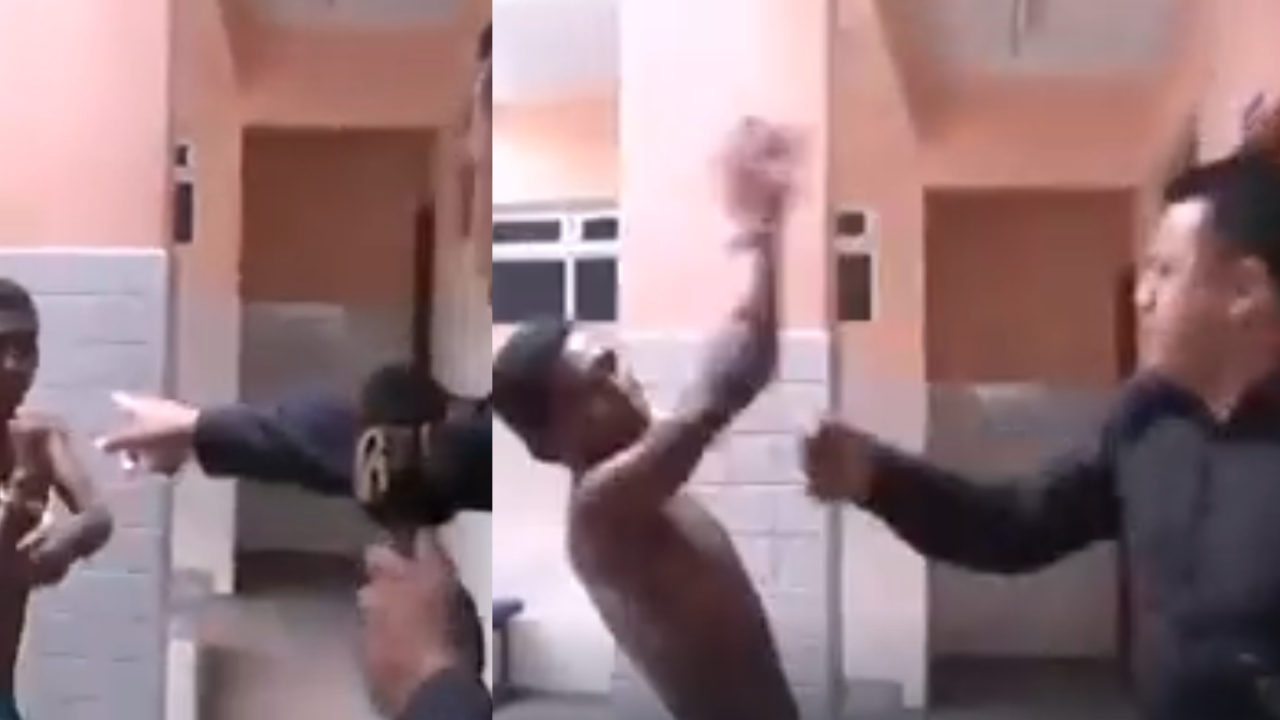 Vídeo: periodista y un reo se van a los golpes en transmisión en vivo