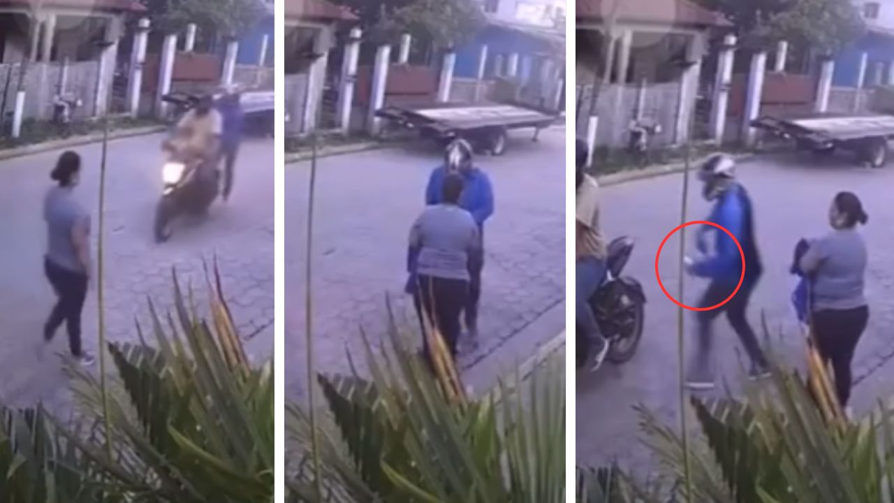 'En la mira': captan a dos sujetos robando a mujeres en Villanueva, Cortés