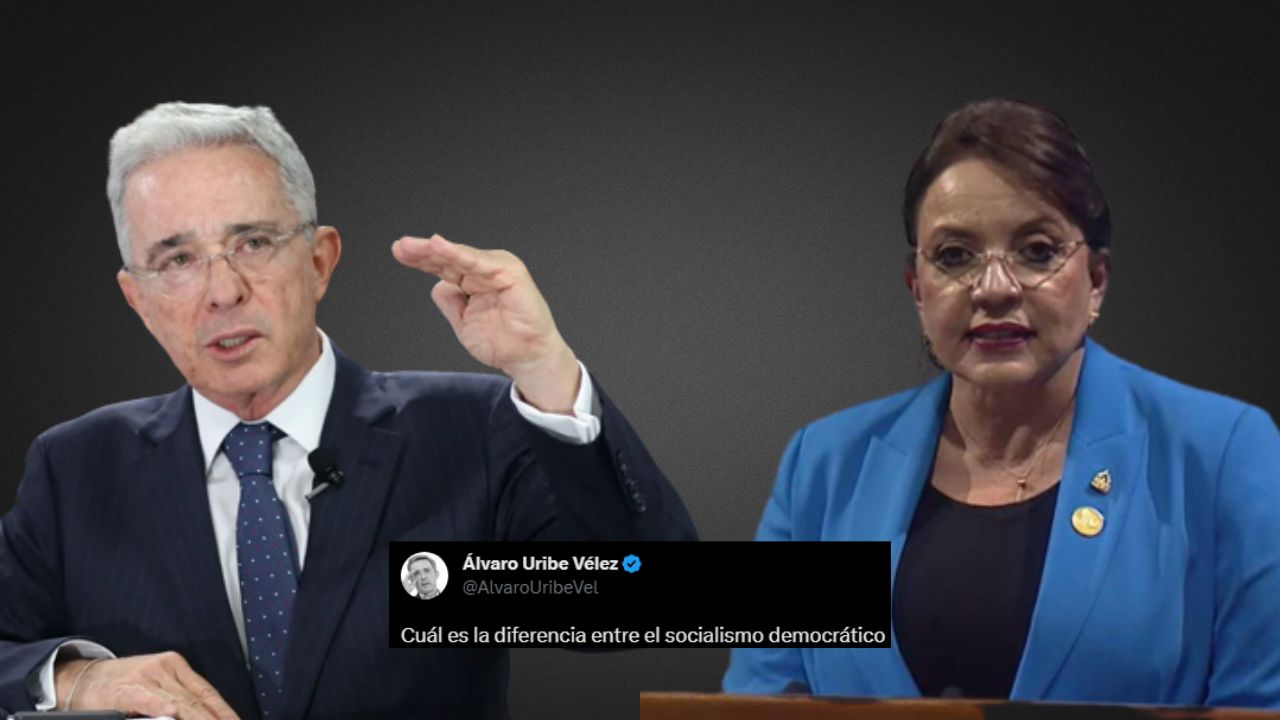 '¿Cuál es la diferencia?', cuestiona Álvaro Uribe sobre declaraciones de Xiomara Castro por el socialismo democrático