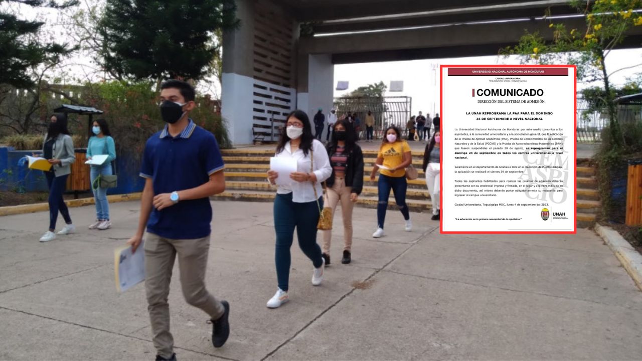 Imagen de UNAH anuncia nueva fecha para la PAA, suspendida por tomas