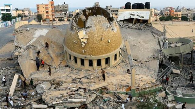Israel ha lanzado al menos un centenar de misiles en la Franja de Gaza luego de que se declarara en estado de guerra por los ataques de Hamás. Foto: BBC
