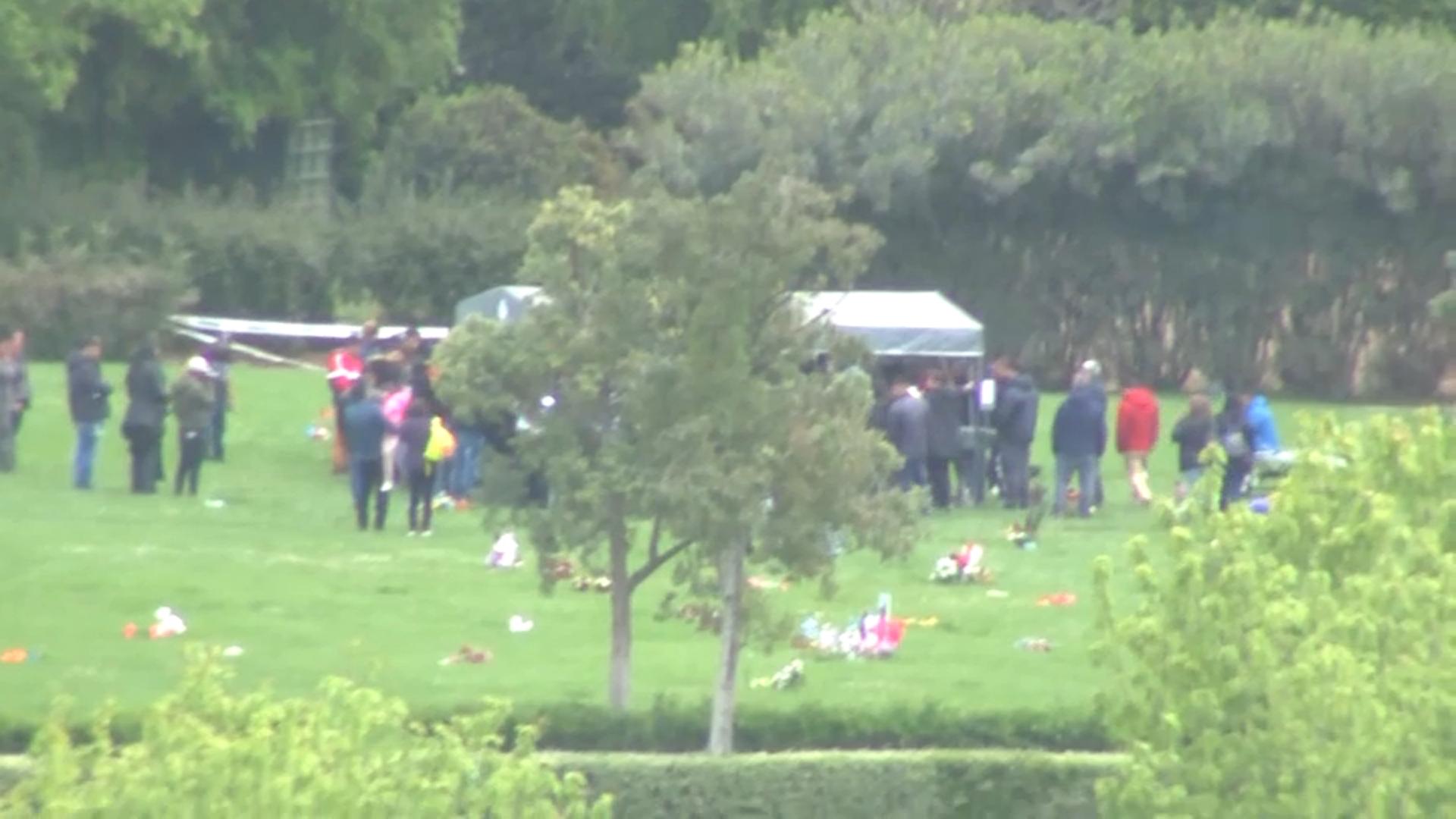 Decenas de personas se despidieron de Ina, la narco reina, en su entierro. Foto: Meganoticias