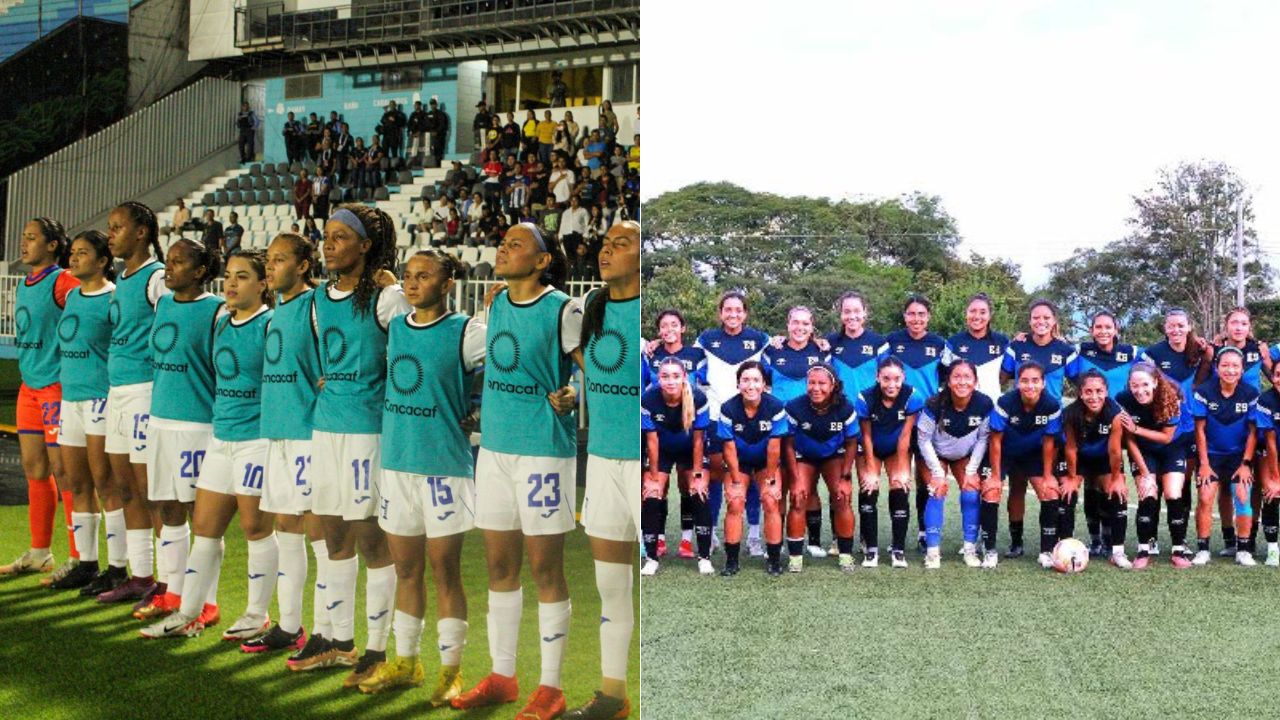 La Selección Femenina de Honduras vs. El Salvador volverán a jugar el domingo 29 de octubre. Foto: Diseño HRN