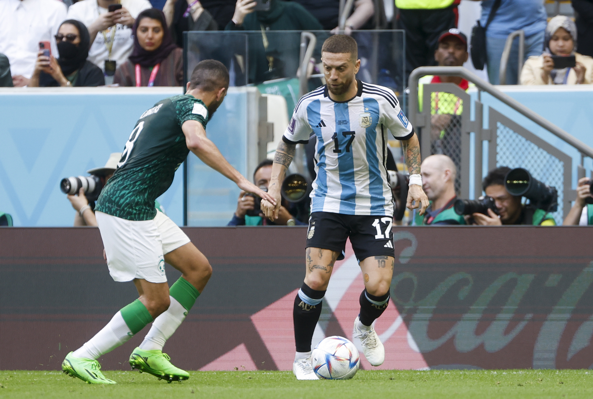 El Papu solo jugó 109 minutos en todo el Mundial. Foto: EFE/Juan Ignacio Roncoroni