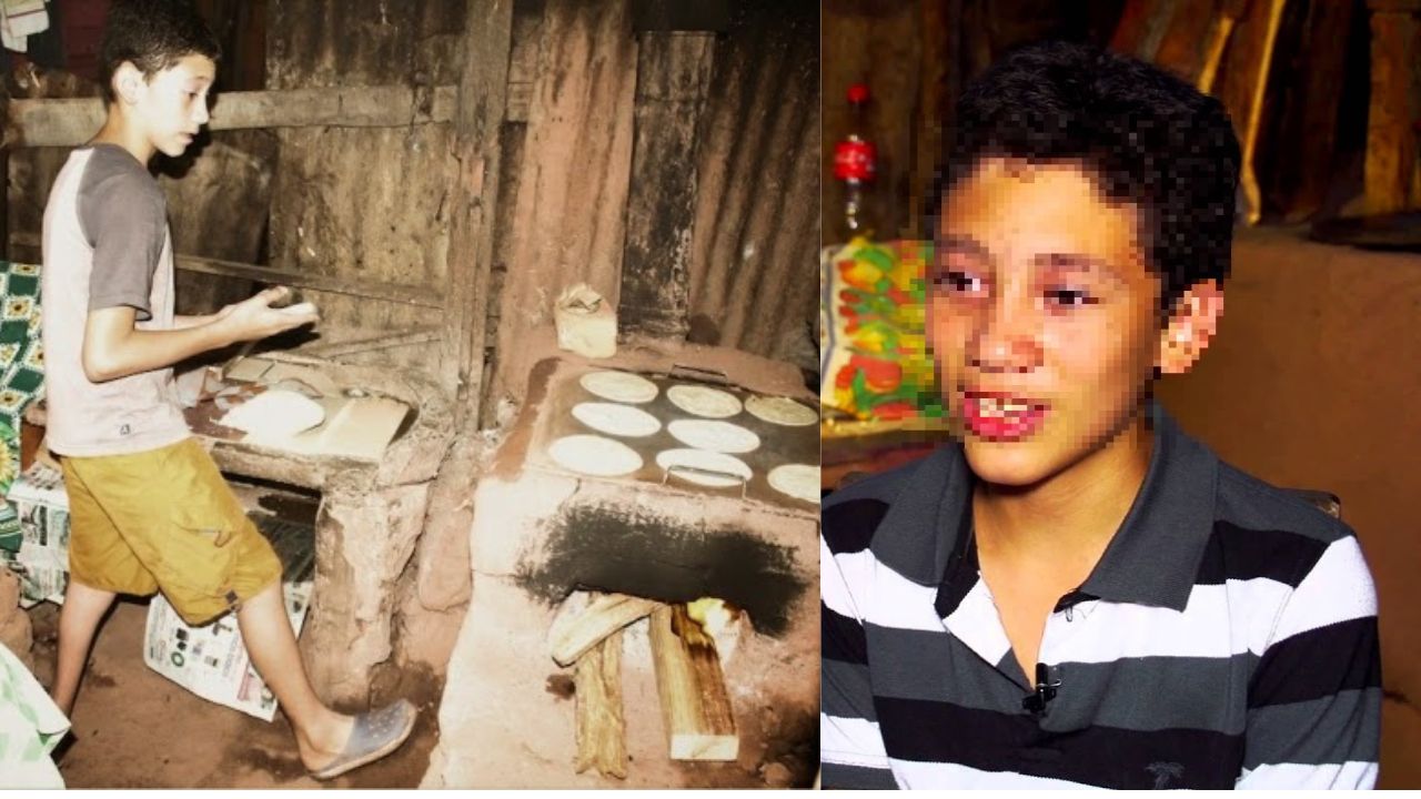 Reviven caso: Tras muerte de su madre, niño hondureño vendió tortillas para ayudar a sus hermanos