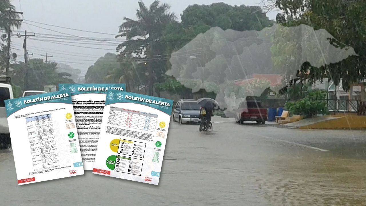 Alerta verde y amarilla en seis departamentos emite Copeco por ingreso de frente frío