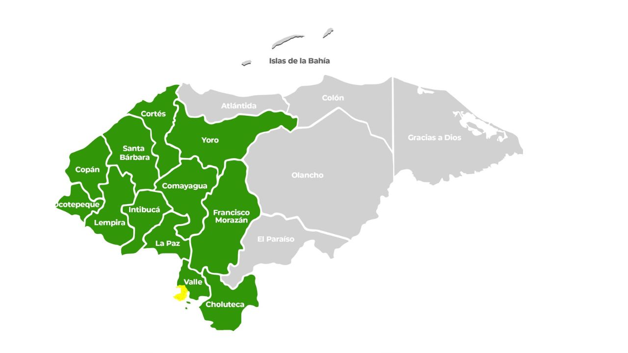 Copeco eleva a amarilla alerta Alianza, Valle y mantiene la verde en 12 departamentos por lluvias
