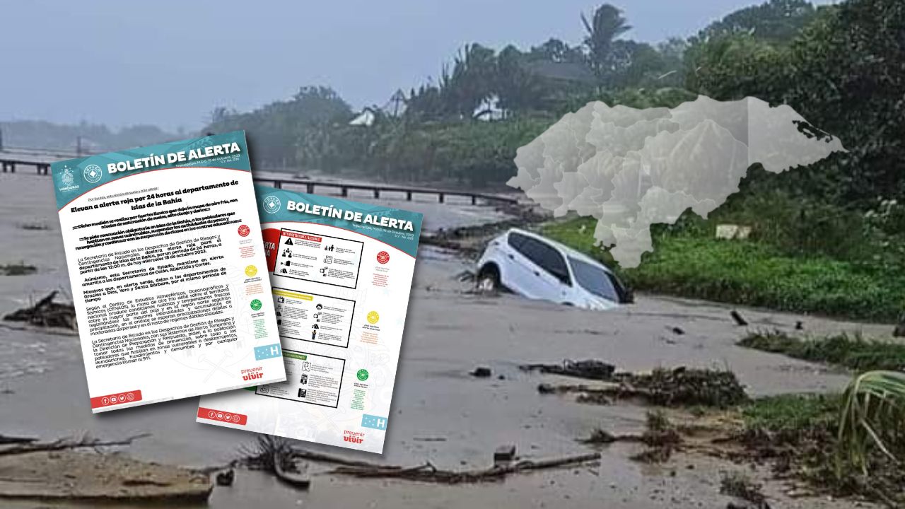Decretan  alerta a roja, amarilla y verde  por 24 horas en siete departamentos por efectos de frente frío
