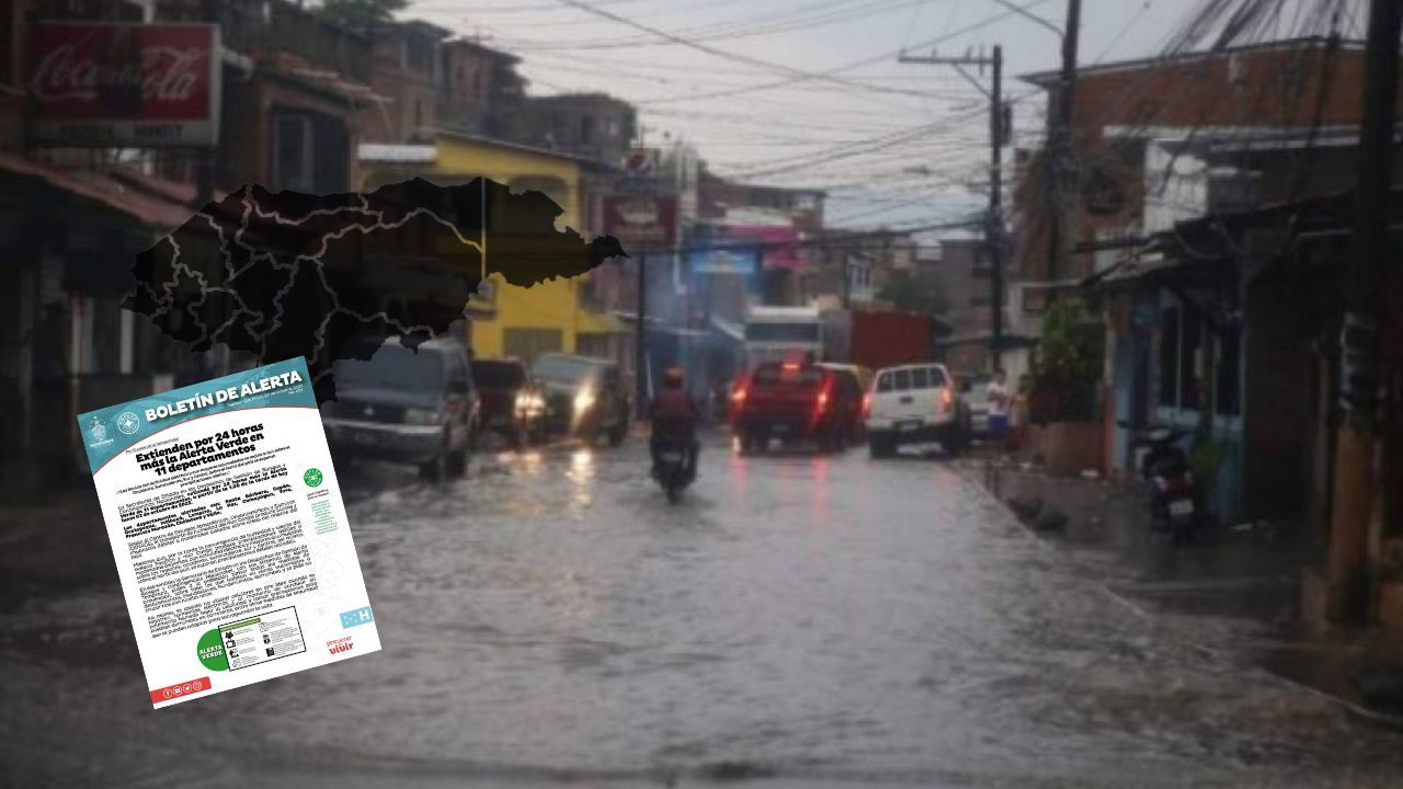 Por 48 horas extienden alerta verde por lluvias para 11 departamentos