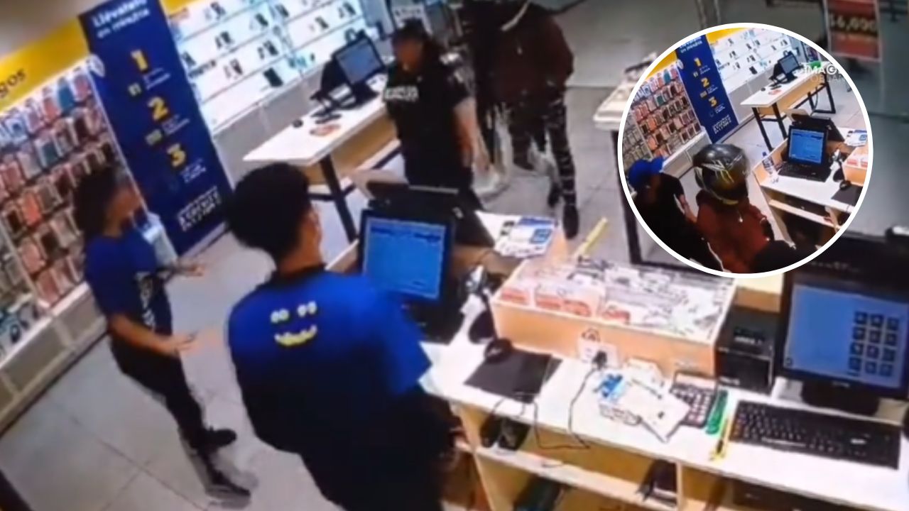 Video: Ladrones sometieron a una mujer policía cuando defendía un asalto