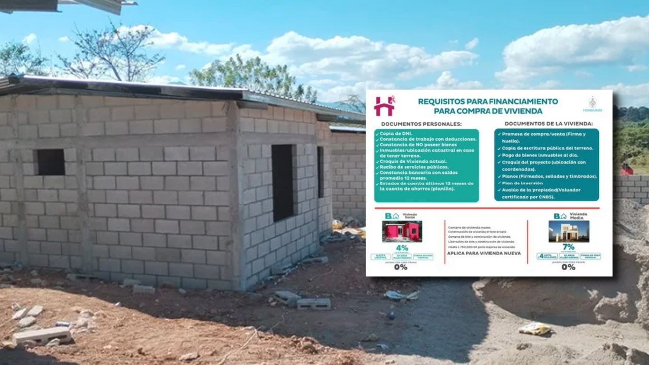¿Quiere construir su casa? Conozca los requisitos que pide Banhprovi para su financiamiento