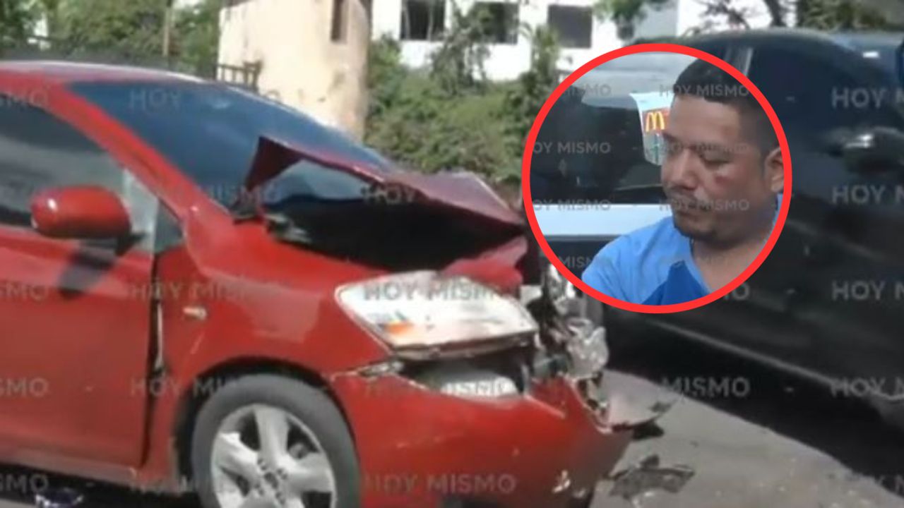 'No ando tomado, se lo juro por mi madre', conductor 'bolo' ocasiona accidente en Tegucigalpa