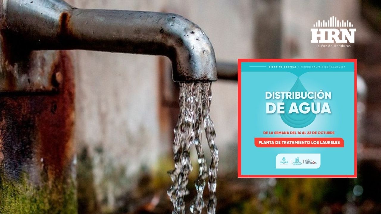 Horario de distribución de agua potable del 16 hasta el 22 de octubre en la capital