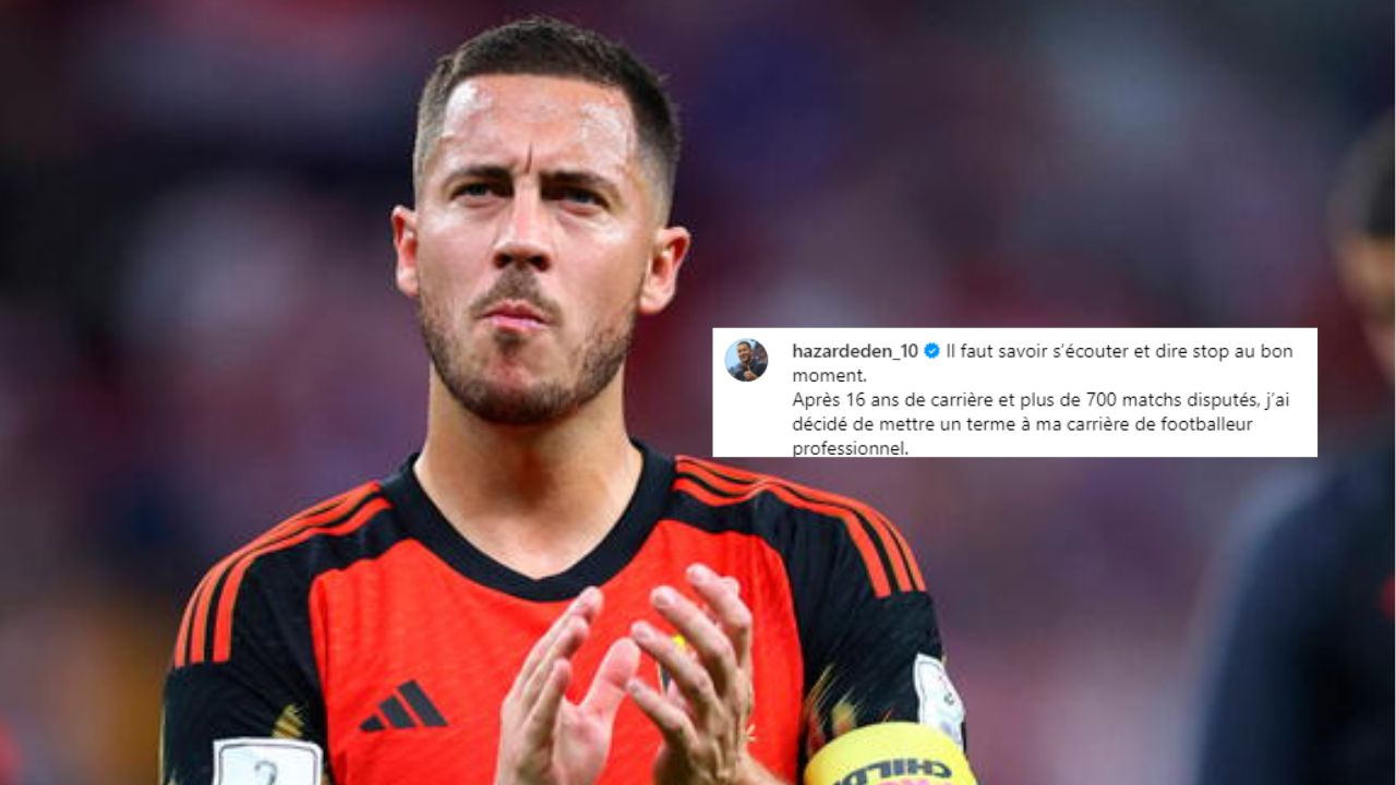 Eden Hazard anuncia su retiro como futbolista profesional