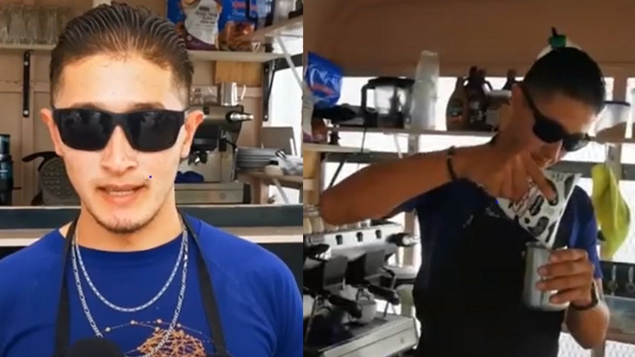 'El accidente me inspiró': joven que iba a perder su vista decidió poner un café móvil en Siguatepeque