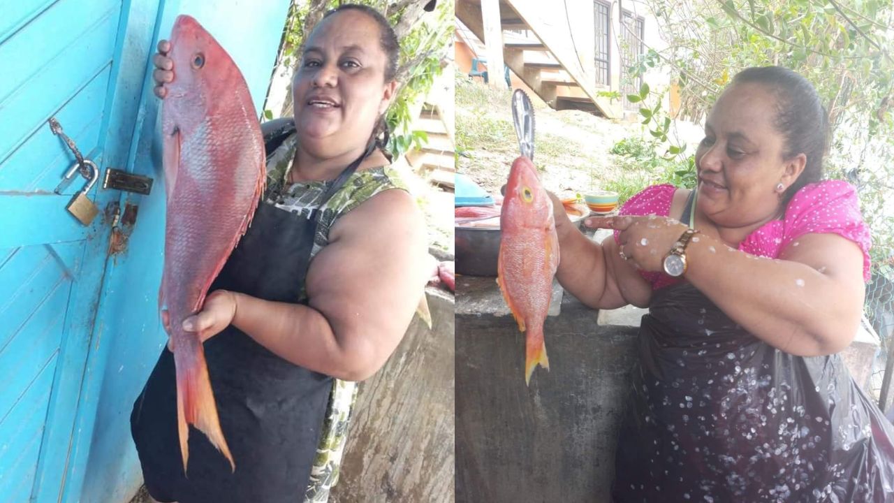Hondureña se gana la vida vendiendo pescados desde su hogar; así conquista a sus clientes