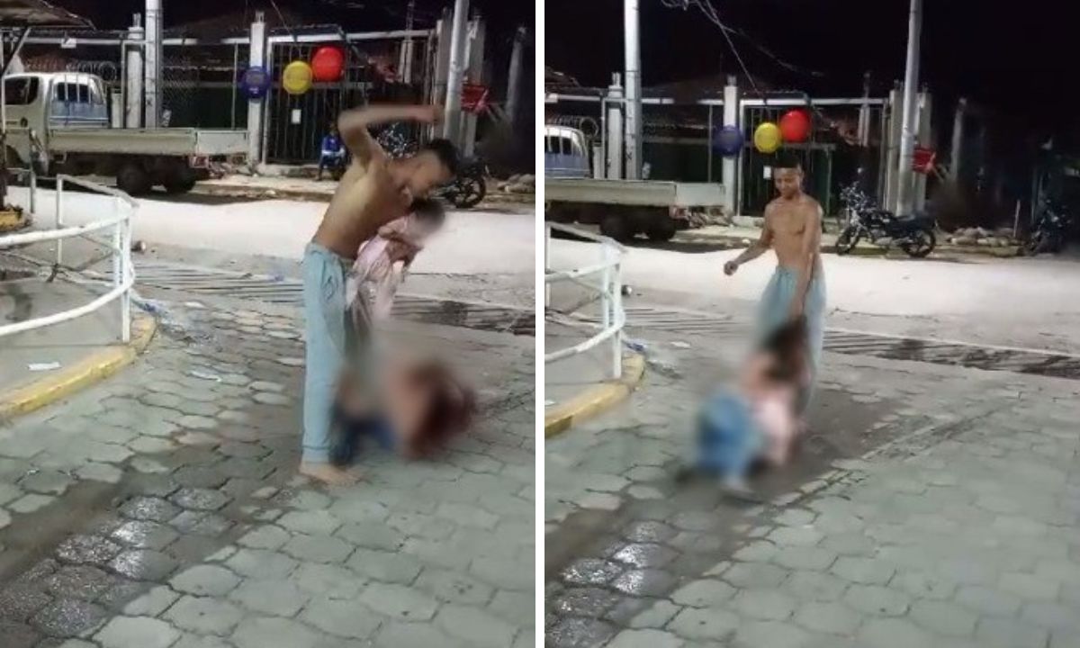 Hondureño buscó a su expareja en su casa, donde una vecina y la golpeó frente a hospital con su hija en brazos