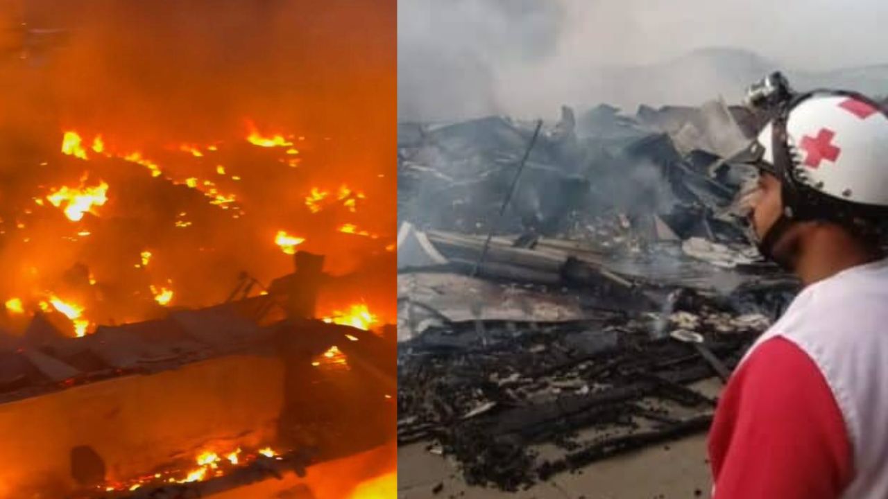 'Todo lo perdí', locatarios reportan significativas pérdidas materiales tras incendio en Intibucá
