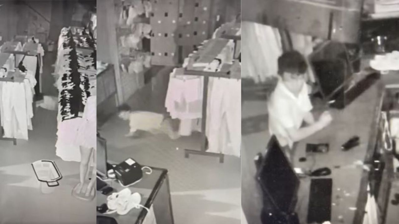 ¿Pasó en Honduras? Joven sin una mano y un pie se arrastra en tienda de ropa para intentar robar