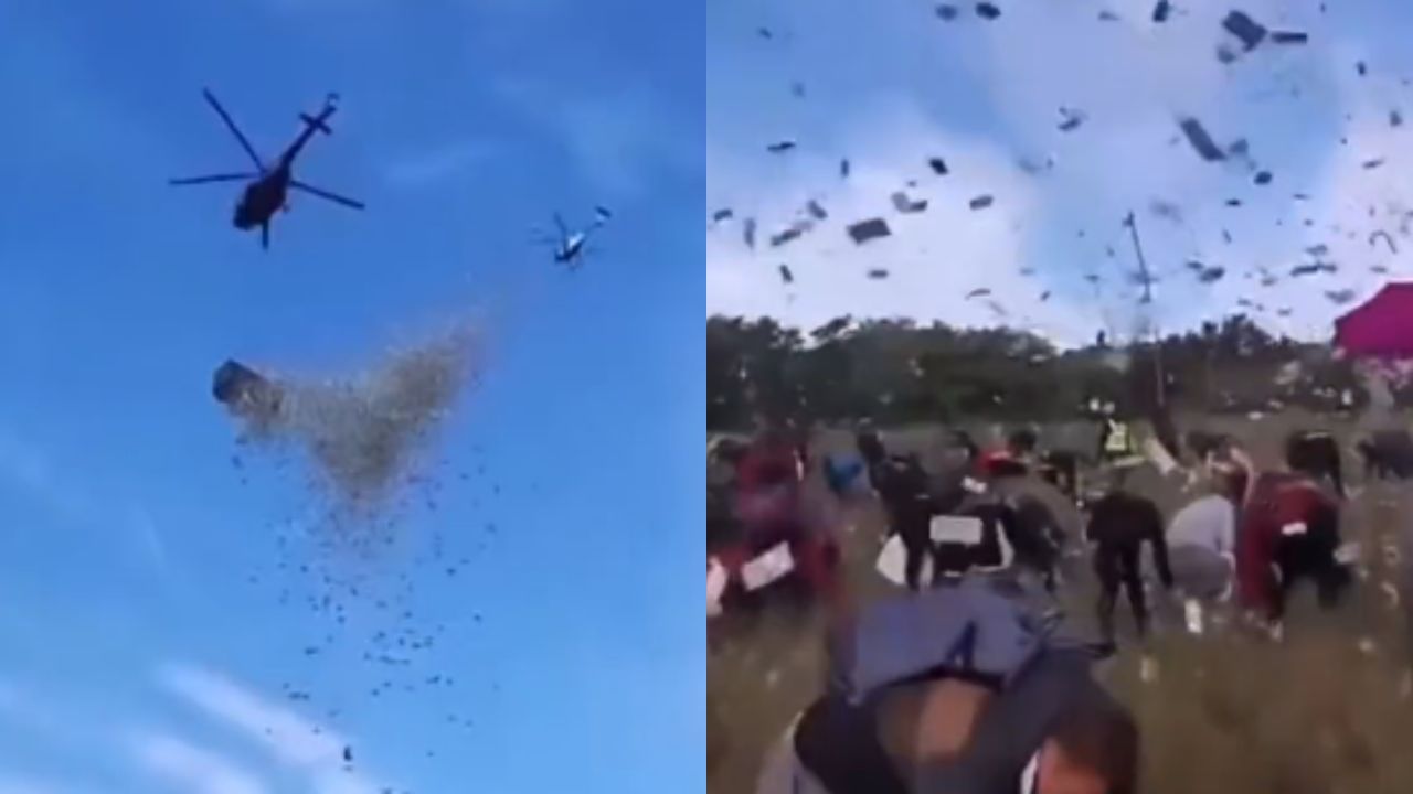 VÍDEO: Presentador de televisión lanza más de $ 1 millón a fanáticos en República Checa