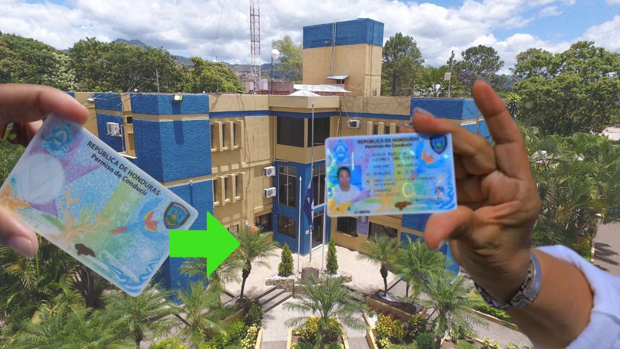 ¿Cuál es el horario para reclamar la licencia de conducir impresa en Tegucigalpa?