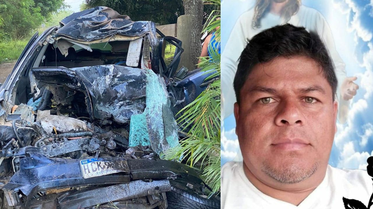 VIDEO: Muere hondureño al impactar contra una rastra; era esposo de conocida maestra