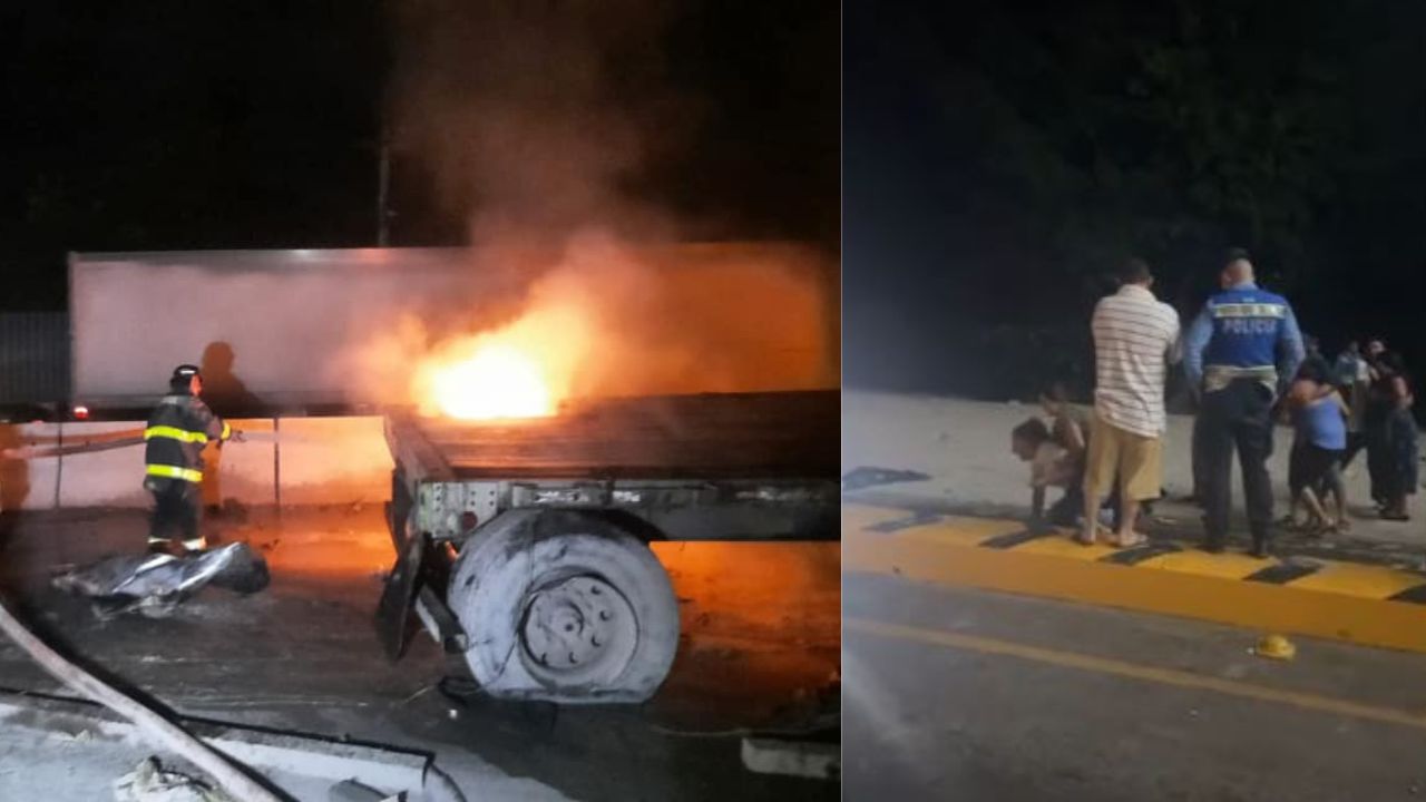 La triste escena de hija de guardia de caseta de peaje que murió en accidente de rastra 'sin frenos'