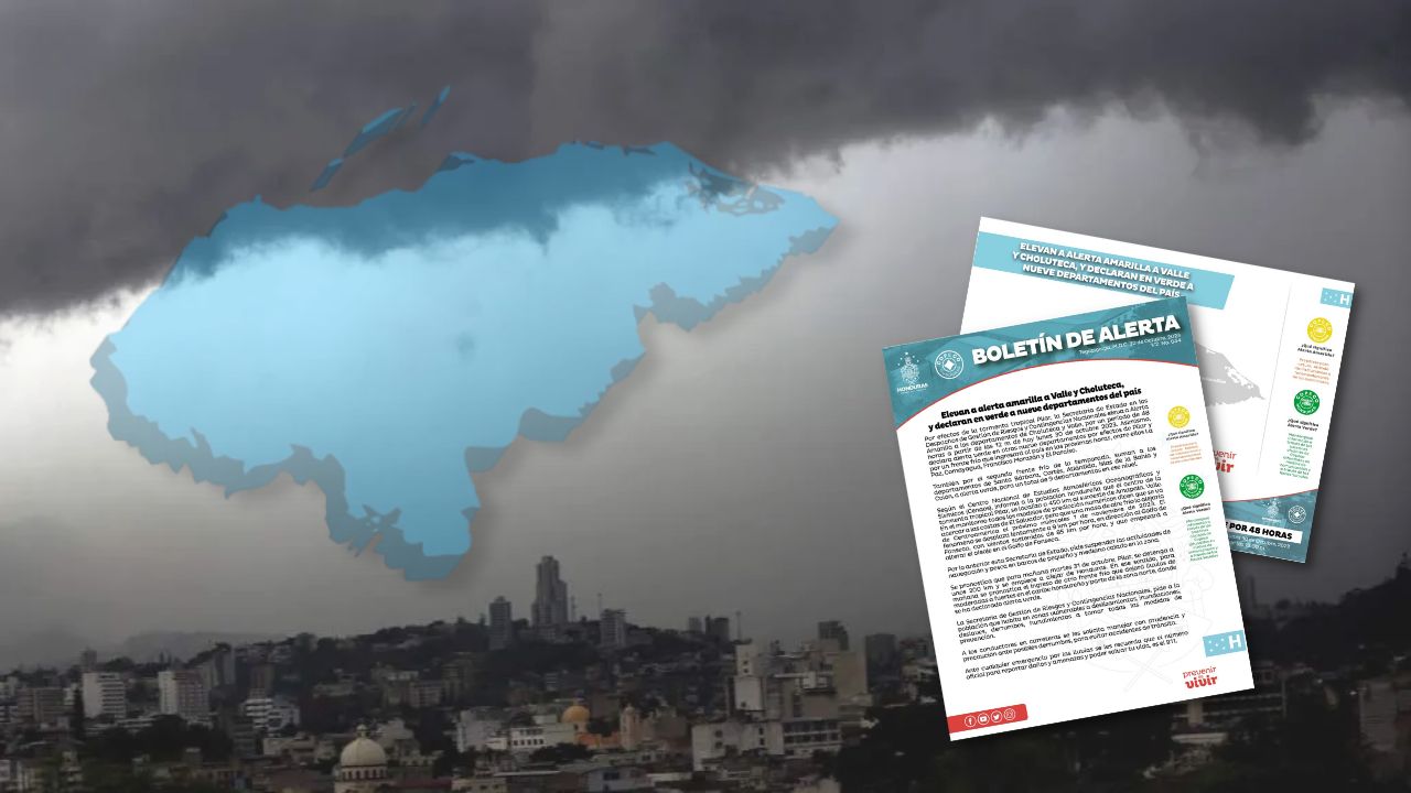 Tormenta Pilar: Alerta verde y amarilla que contempla a todos los 18 departamentos emite Copeco