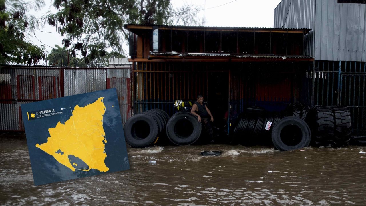 Nicaragua declara alerta amarilla en todo el territorio por la tormenta tropical Pilar
