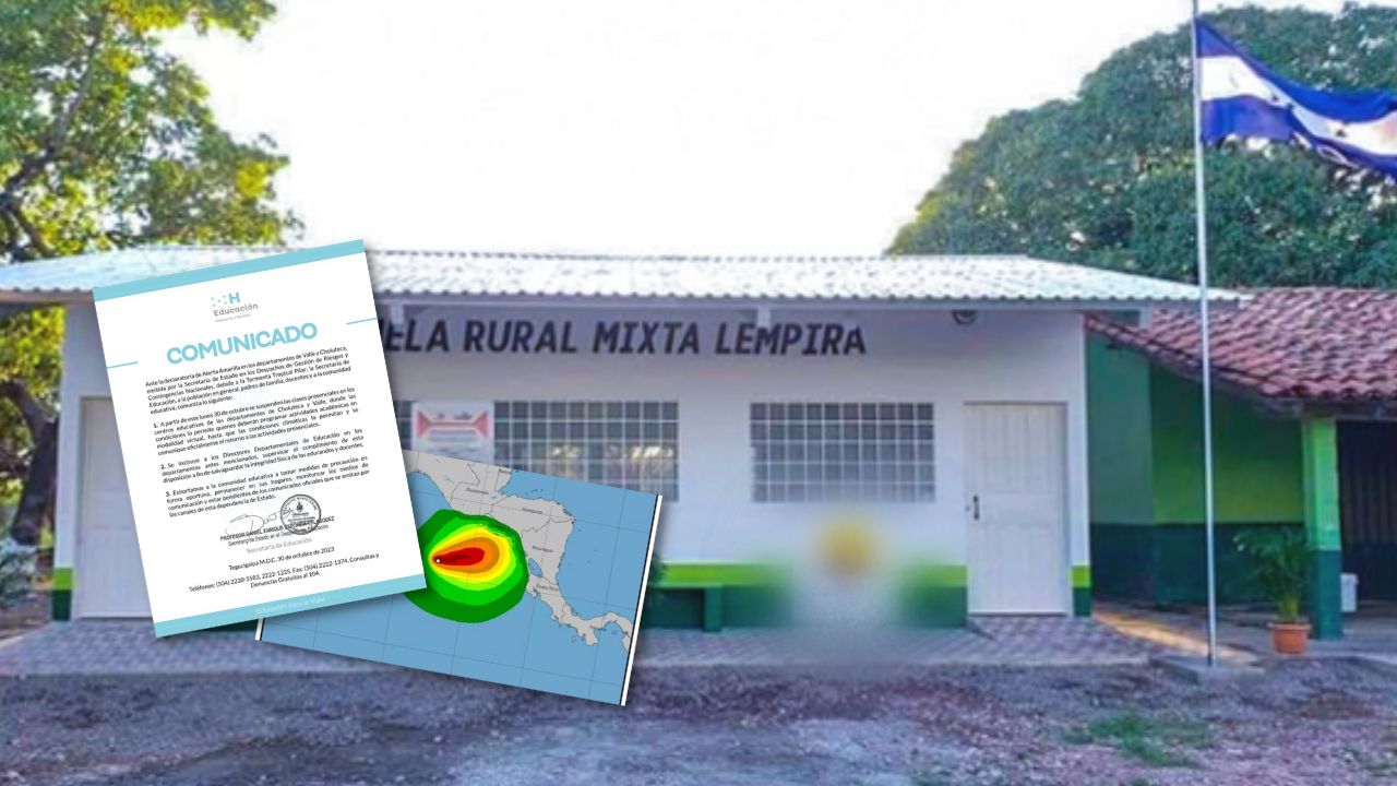 Suspenden clases en Valle y Choluteca ante ingreso de lluvias por tormenta 'Pilar'