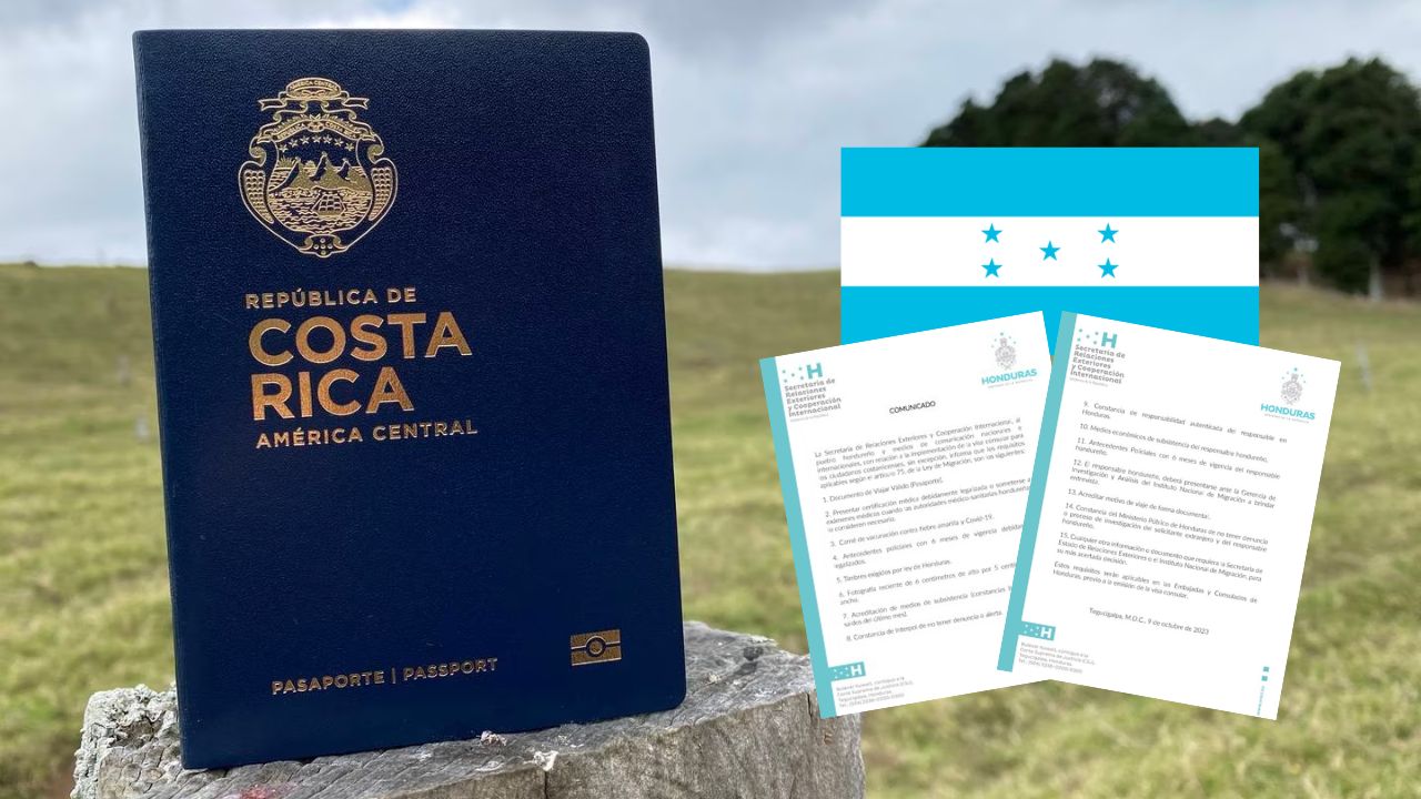 Cancillería establece requisitos para que costarricenses adquieran visa hondureña