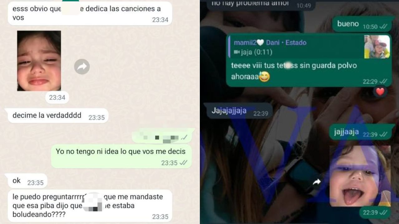 Otras conversaciones de Daniela Mujica con uno de sus alumnos. Foto: Diseño HRN