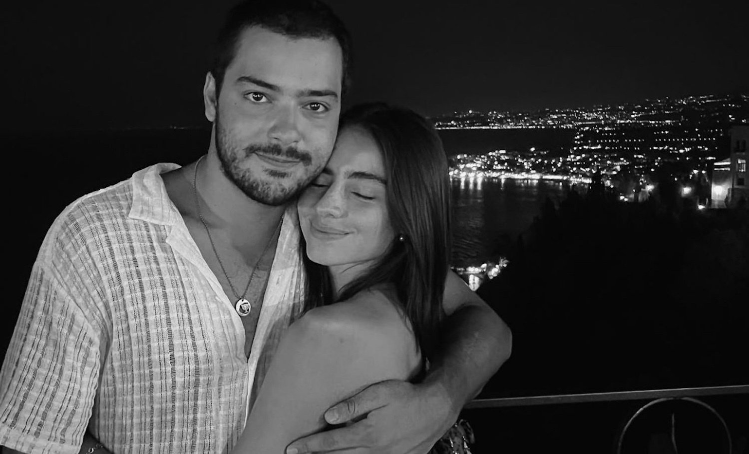 David Caro Levy y su pareja, Valentina Buzzurro. Foto: Redes sociales