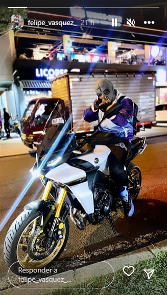 Una de las últimas fotografías que publicó el DJ Felipe Vásquez en su cuenta de Instagram. Foto: Redes sociales