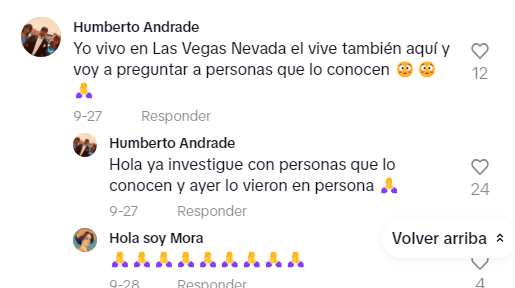 Una de las personas que aseguran haber visto al padre Adam Kotas en las últimas semanas. Foto: TikTok