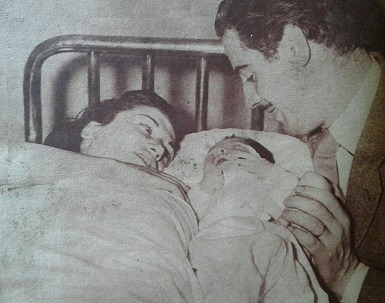 Primer hijo de Iván Grondona y Perla Santalla en 1953. Foto: Redes sociales