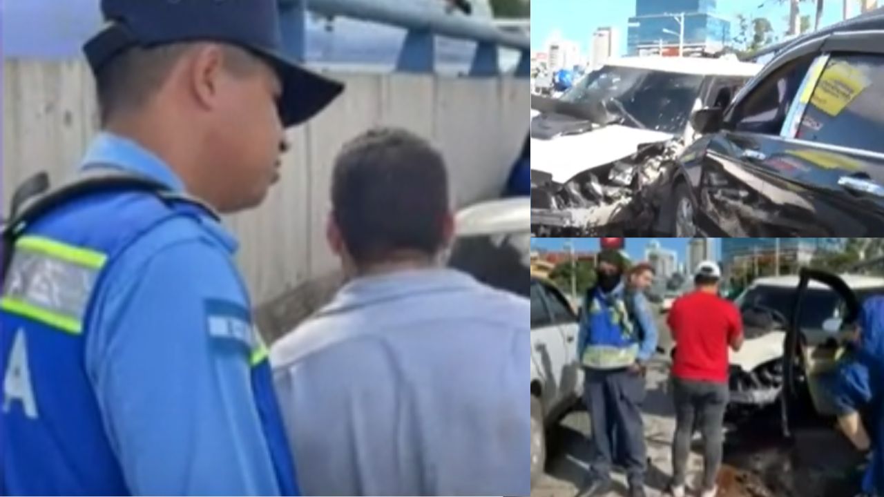 Imagen de VIDEO: Conductor en estado de ebriedad provocó triple colisión en Tegucigalpa