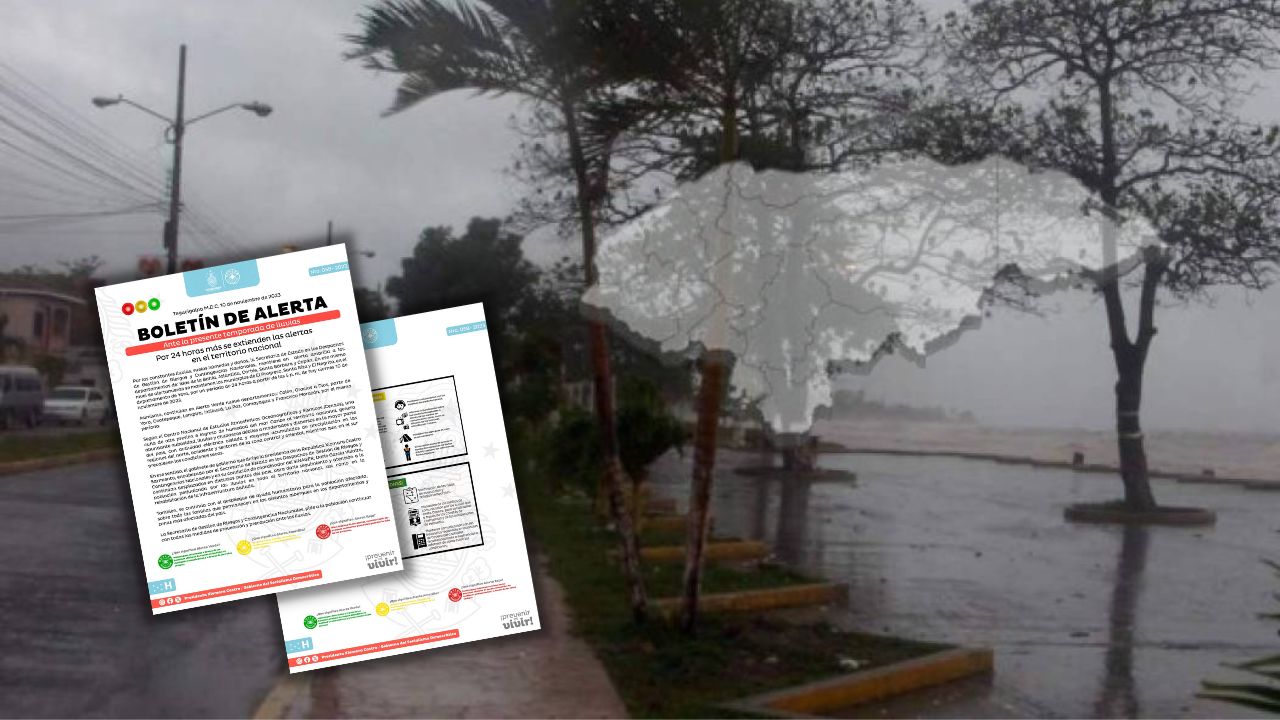 Extienden alerta verde y amarilla para 14 departamentos Copeco por 24 horas