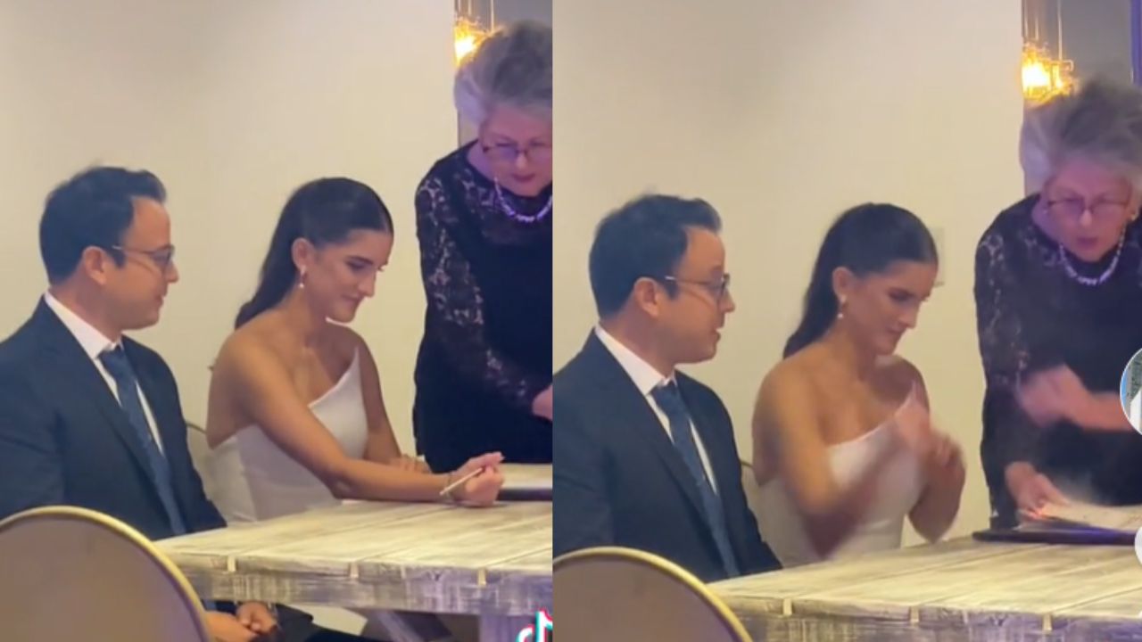 ¿Señal divina? Novia iba a firmar acta de matrimonio cuando comenzó a quemarse