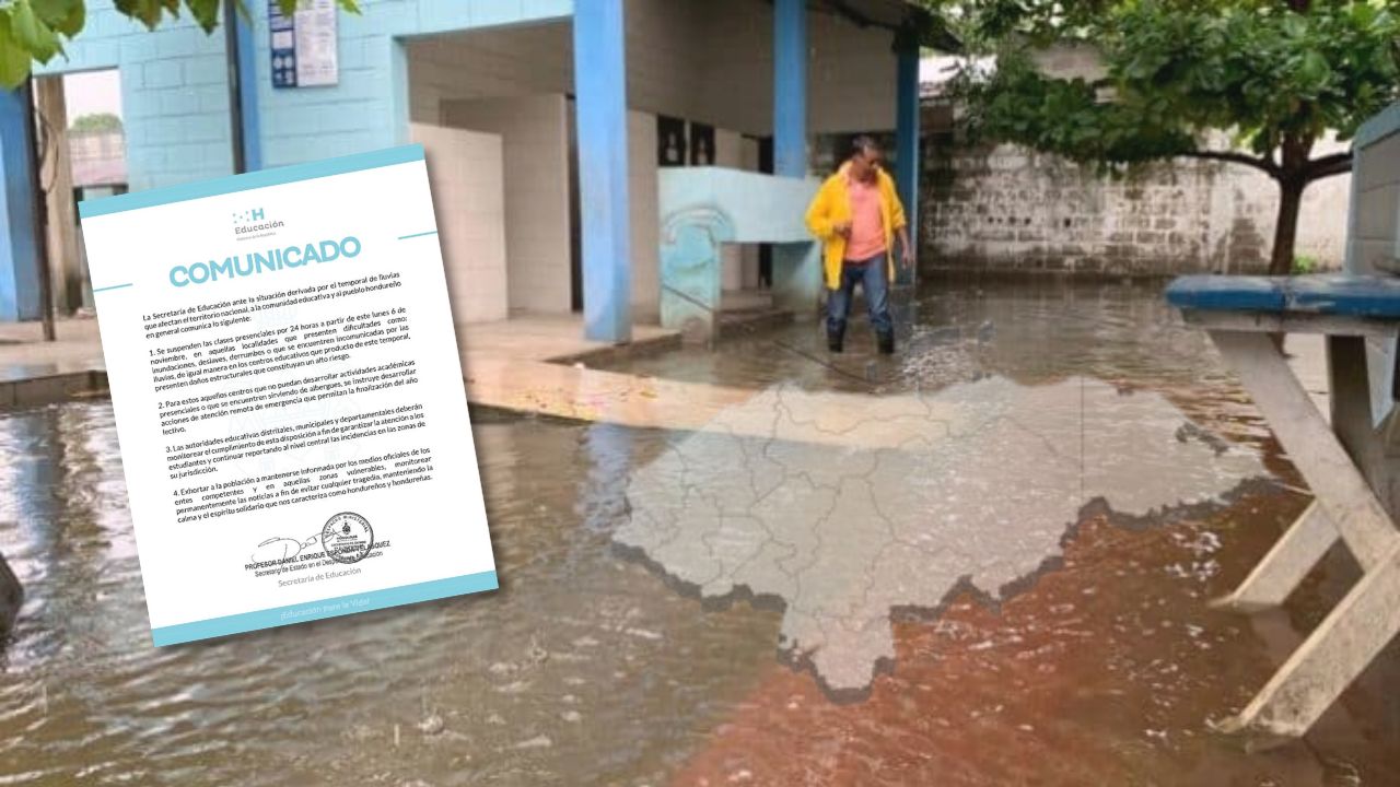 Secretaría de Educación anuncia suspensión de clases por efectos de lluvias