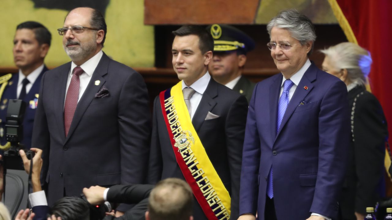 Imagen de Daniel Noboa es juramentado como presidente de Ecuador y sucede a Guillermo Lasso