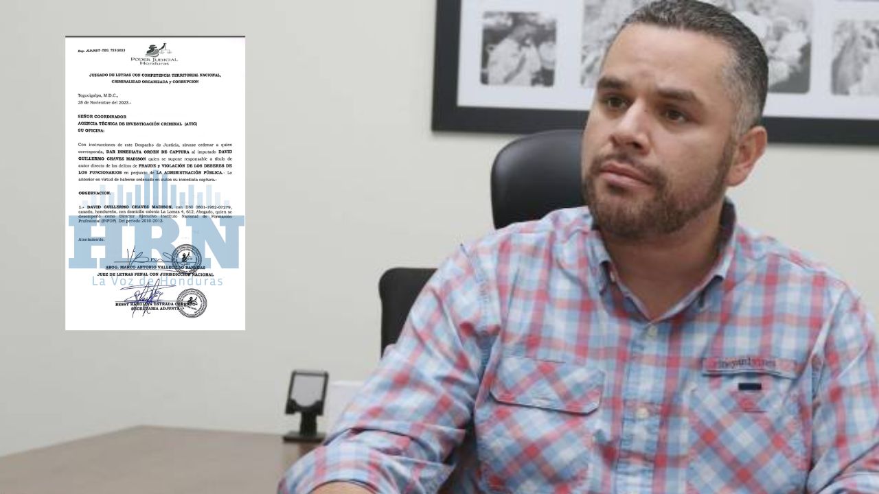 Imagen de Emiten orden de captura contra David Chávez por corrupción en caso Infop